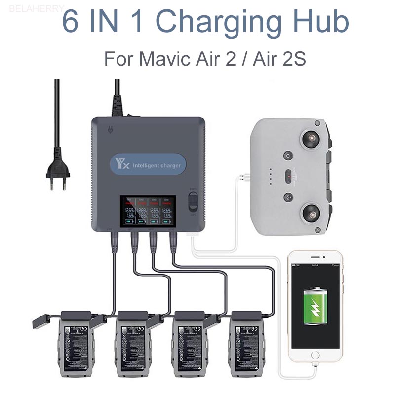 Drone Power Bank - 6 in 1 Digital display Battery