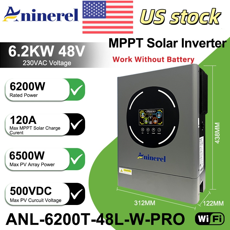Aninerel 6.2KW 48V Hybrid Sola - Drone Solar Charger 评论和价格