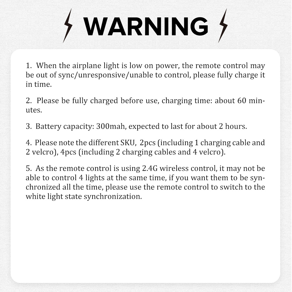 2PCS/4PCS Wireless LED Drone S - Drone Strobe Light 评论和价格