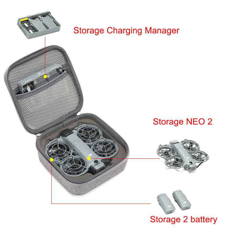 Box for DJI Neo 2 RC N3 Drone  - Drone Hard Shell Case 评论和价格