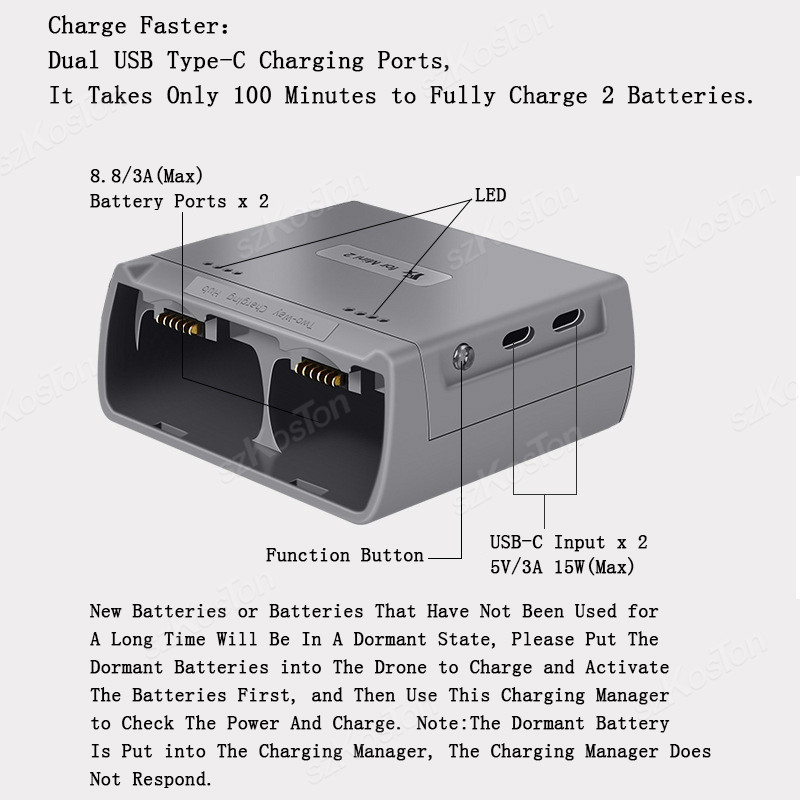 For DJI Mini 4K/MINI 2/Mini 2  - Drone Charging Hub 评论和价格