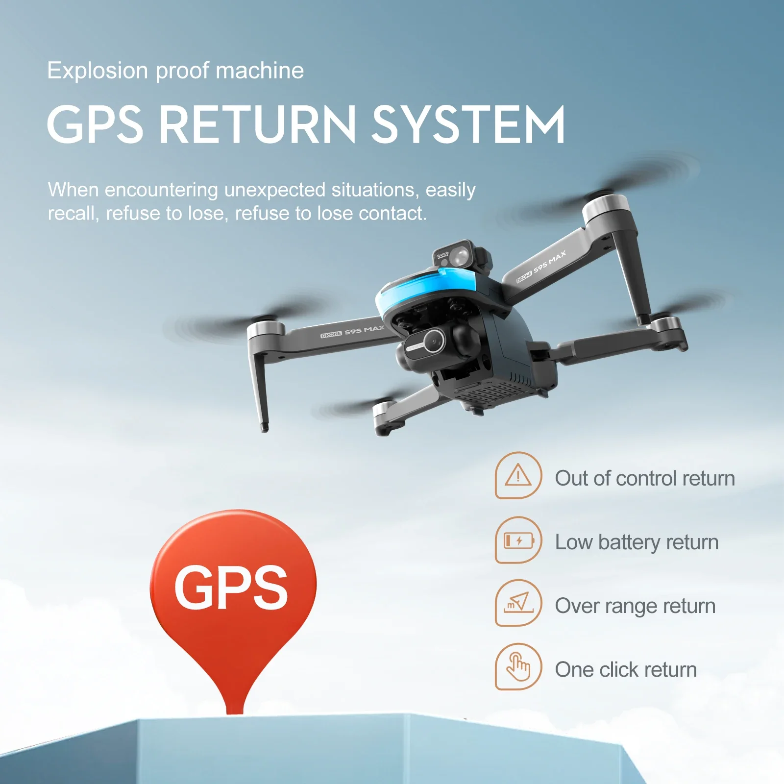 NEW S9S MAX MINI Drone 4K 2-Ax - Drone Remote Controller Lanyard 评论和价格
