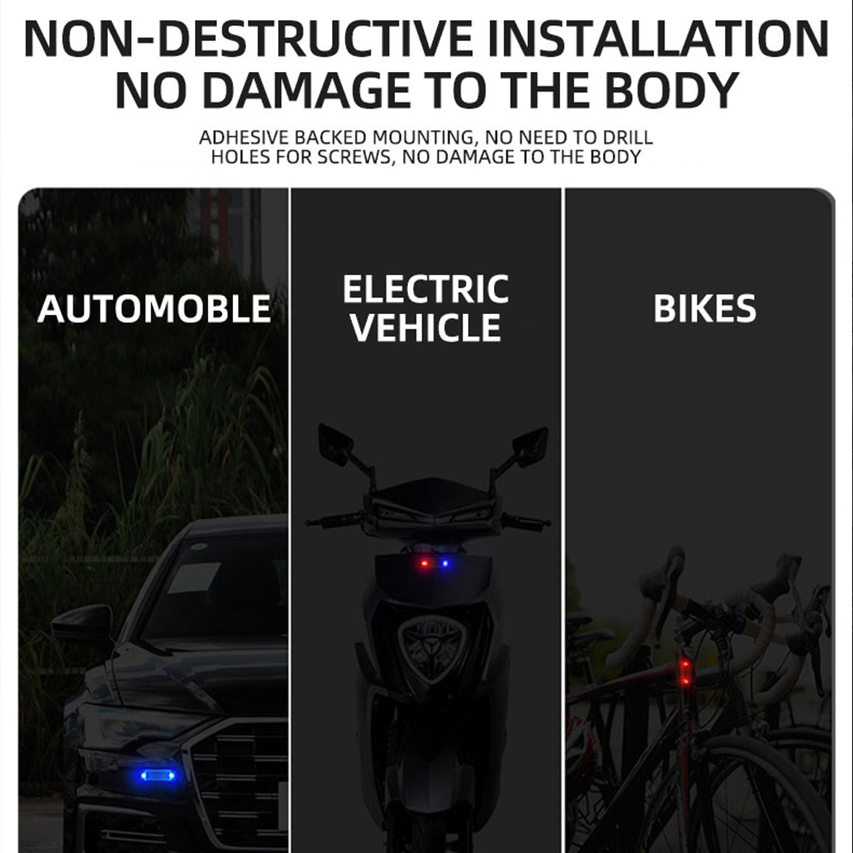 Solar Power Anti-Theft Alarm L - Drone Strobe Light 评论和价格