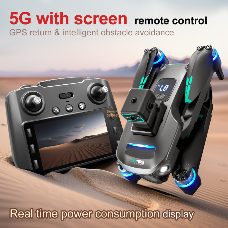 8K Dual Camera 5G WIFI FPV Rem - Drone Controller Screen 评论和价格
