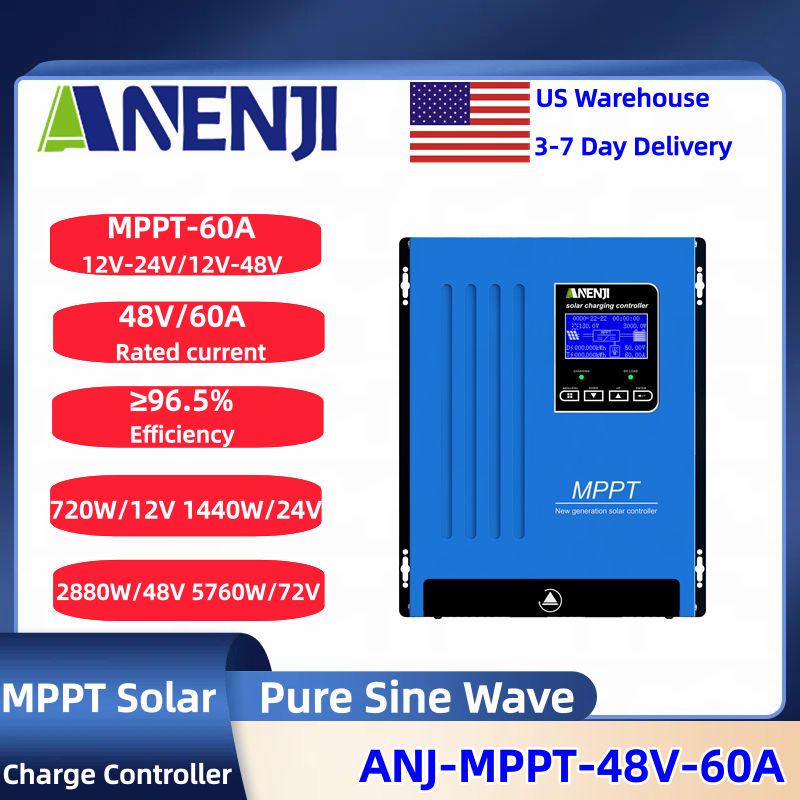 ANENJI MPPT 100A 80A 60A Solar - Drone Solar Charger 评论和价格