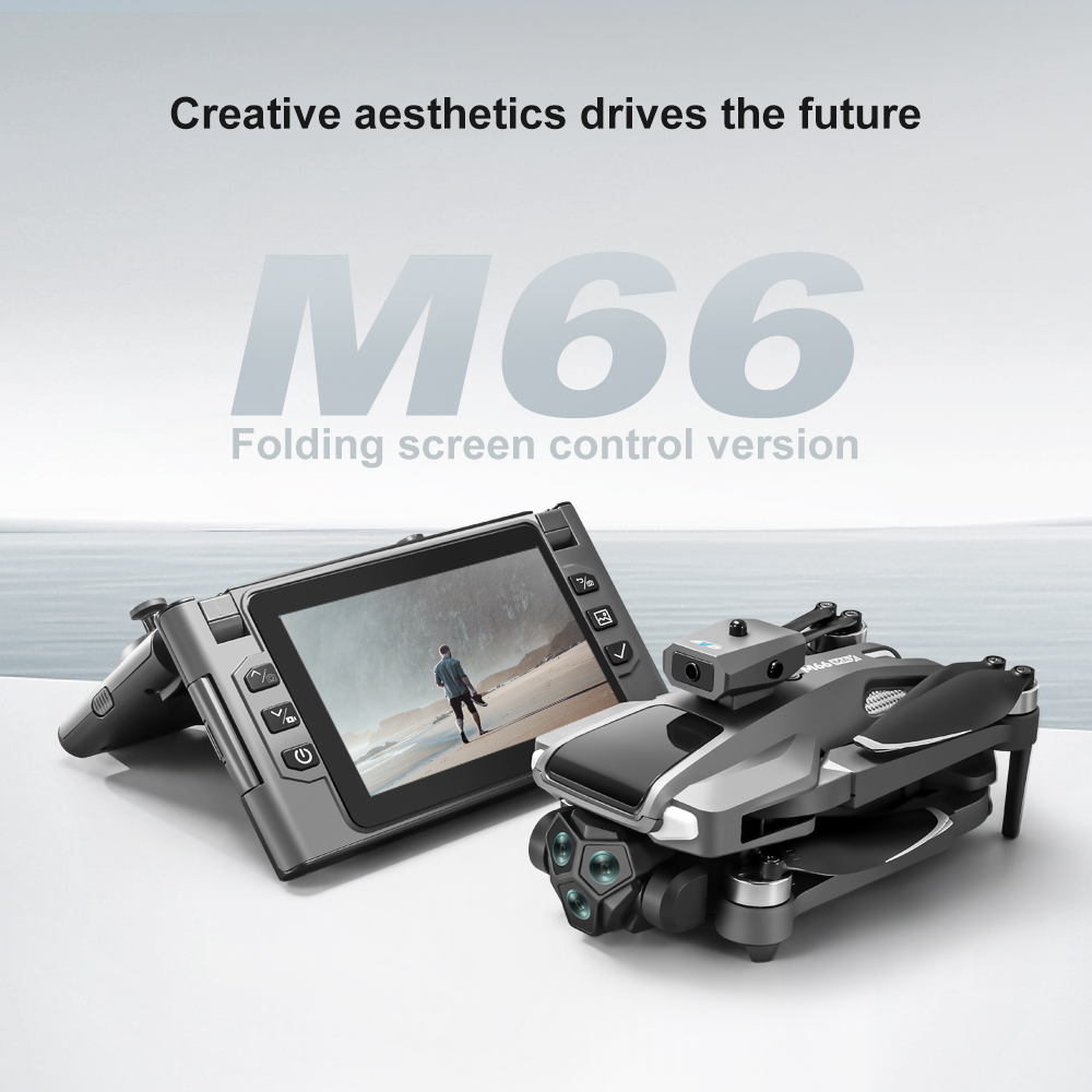 Foldable M66 RC Drone with 4.5 - Drone Controller Screen 评论和价格