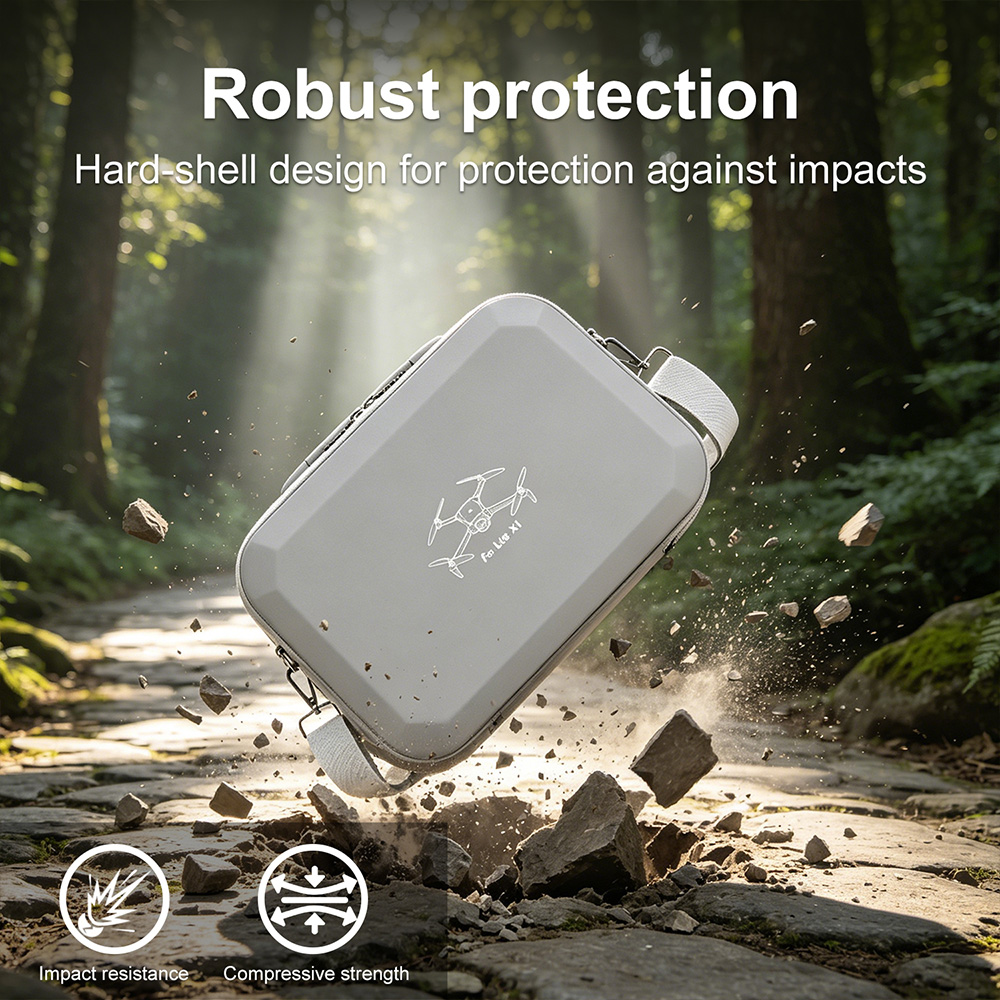 XFJI PU Leather Hard Shell Sho - Drone Hard Shell Case 评论和价格