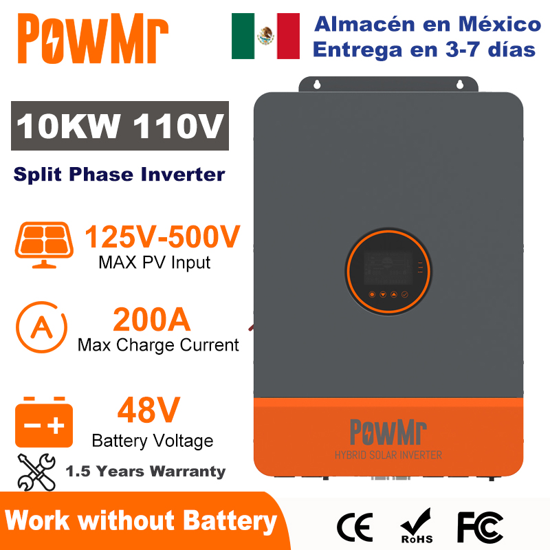 PowMr 10KW Split Phase Inverte - Drone Solar Charger 评论和价格