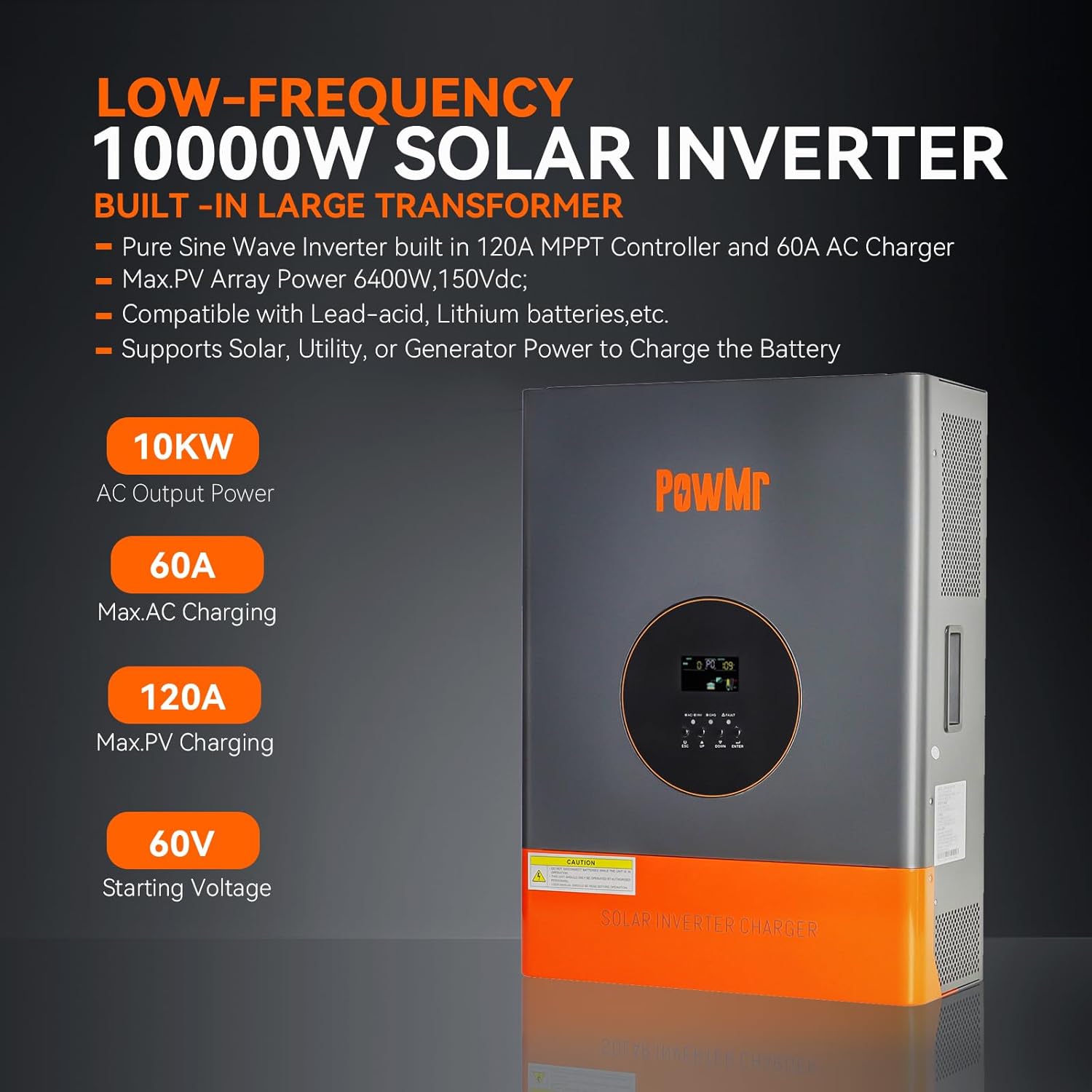PowMr 10KW 5KW Split Phase Inv - Drone Solar Charger 评论和价格